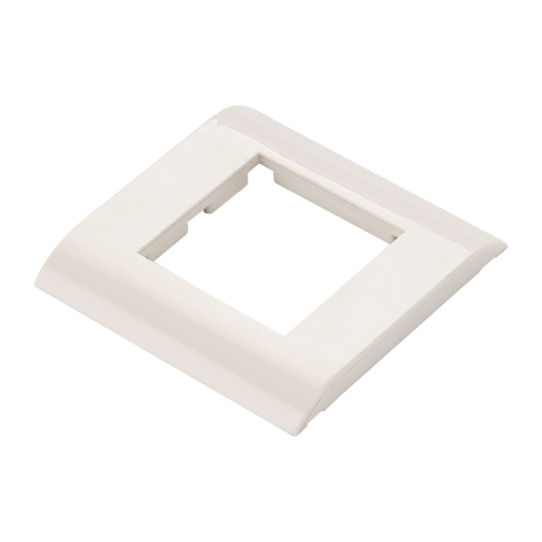 Plastic faceplate, 45х45, white